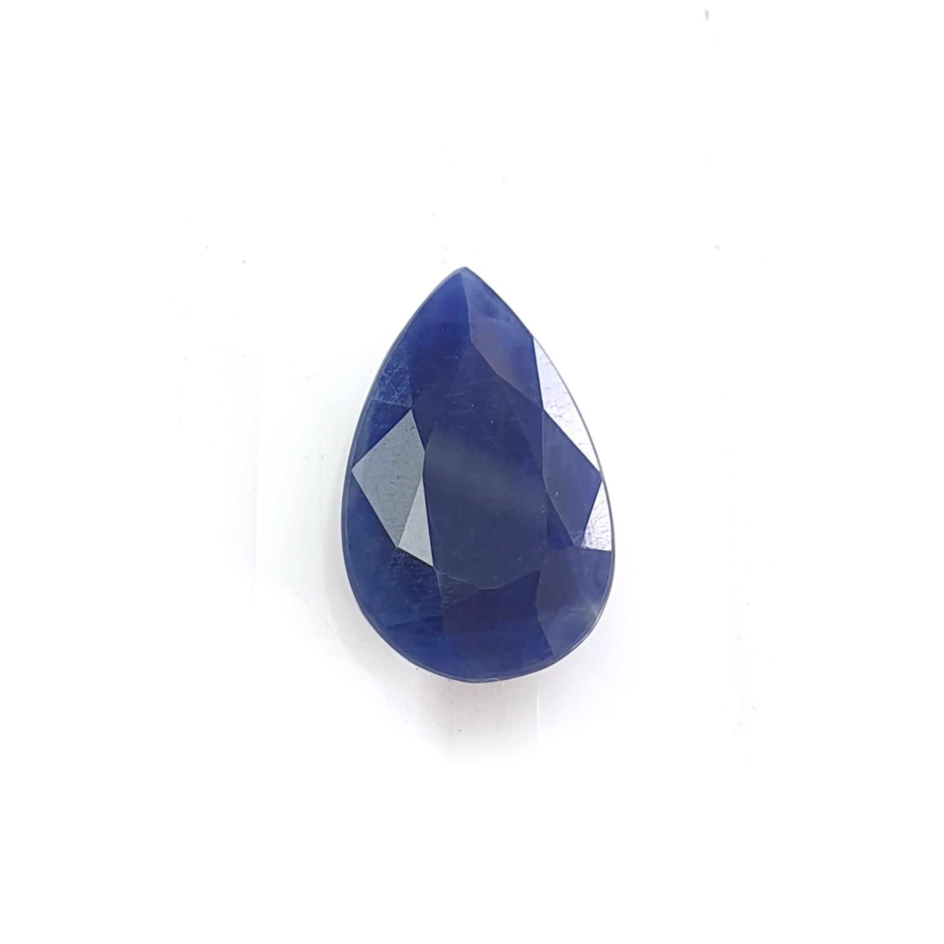 blue sapphire faceted cut gemstone
