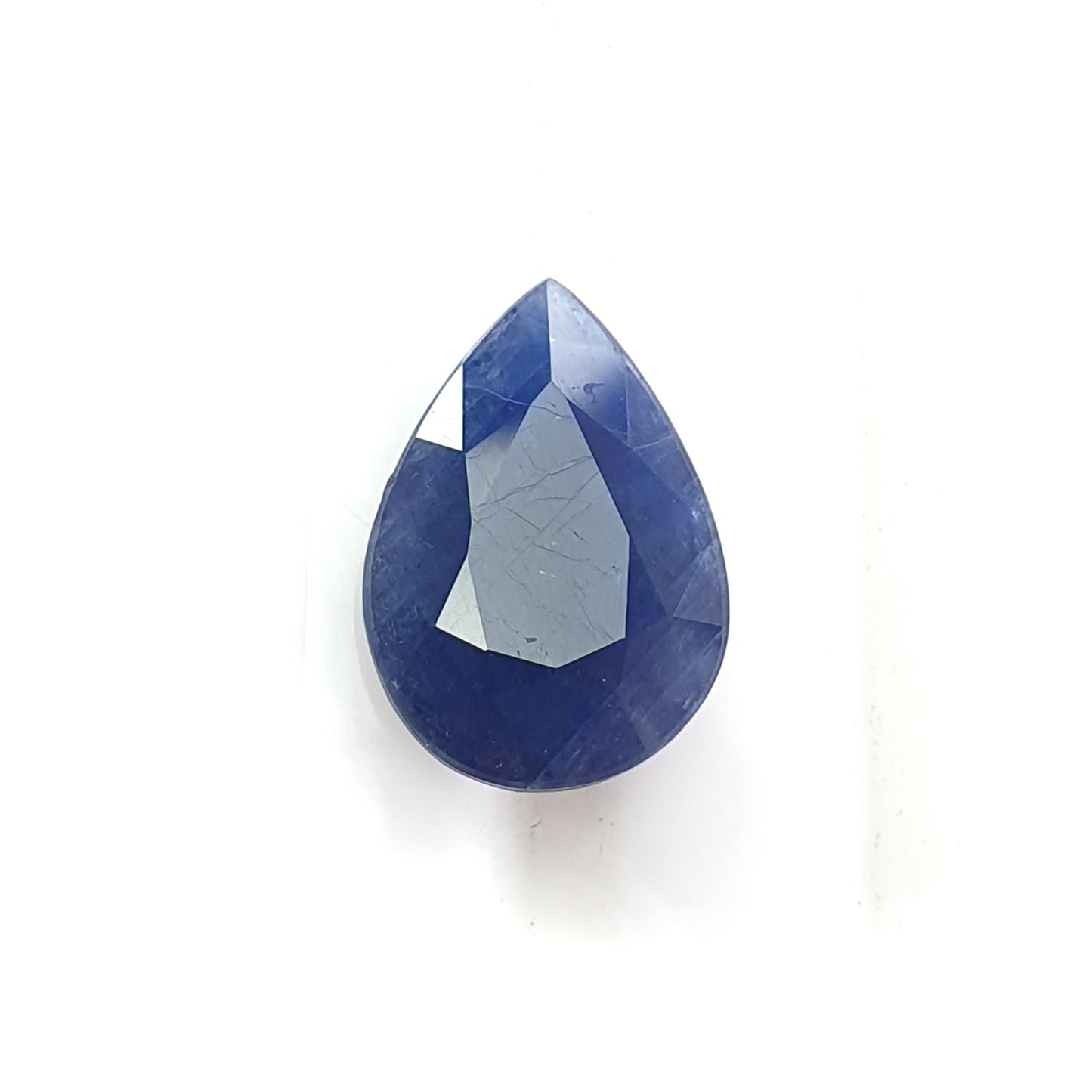 blue sapphire faceted cut gemstone