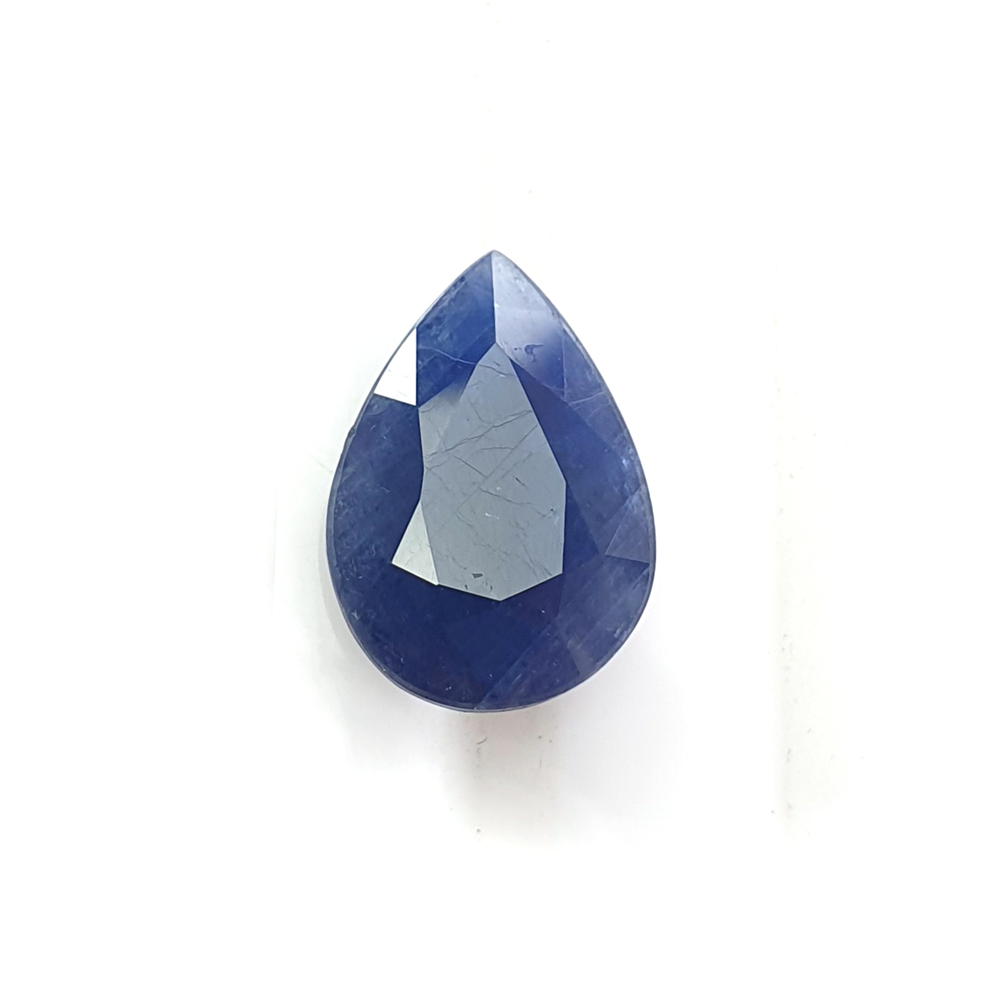 blue sapphire faceted cut gemstone