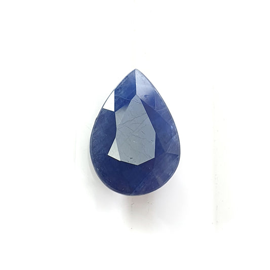 blue sapphire faceted cut gemstone