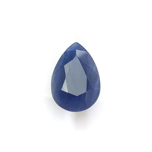 blue sapphire faceted cut gemstone