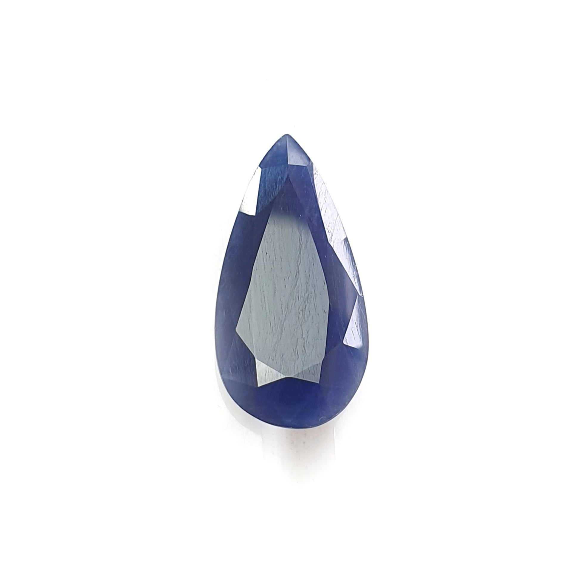blue sapphire faceted cut gemstone