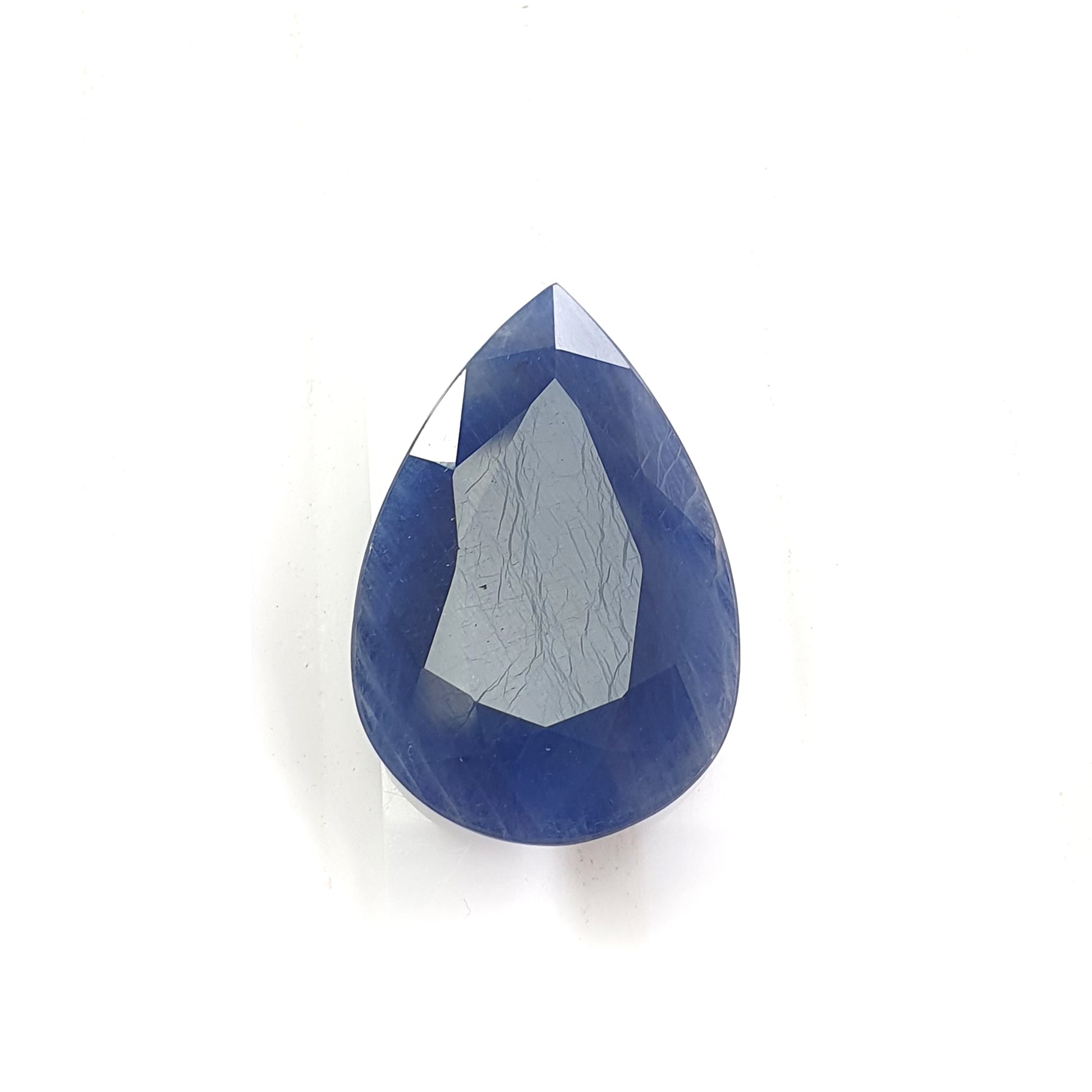 blue sapphire faceted cut gemstone