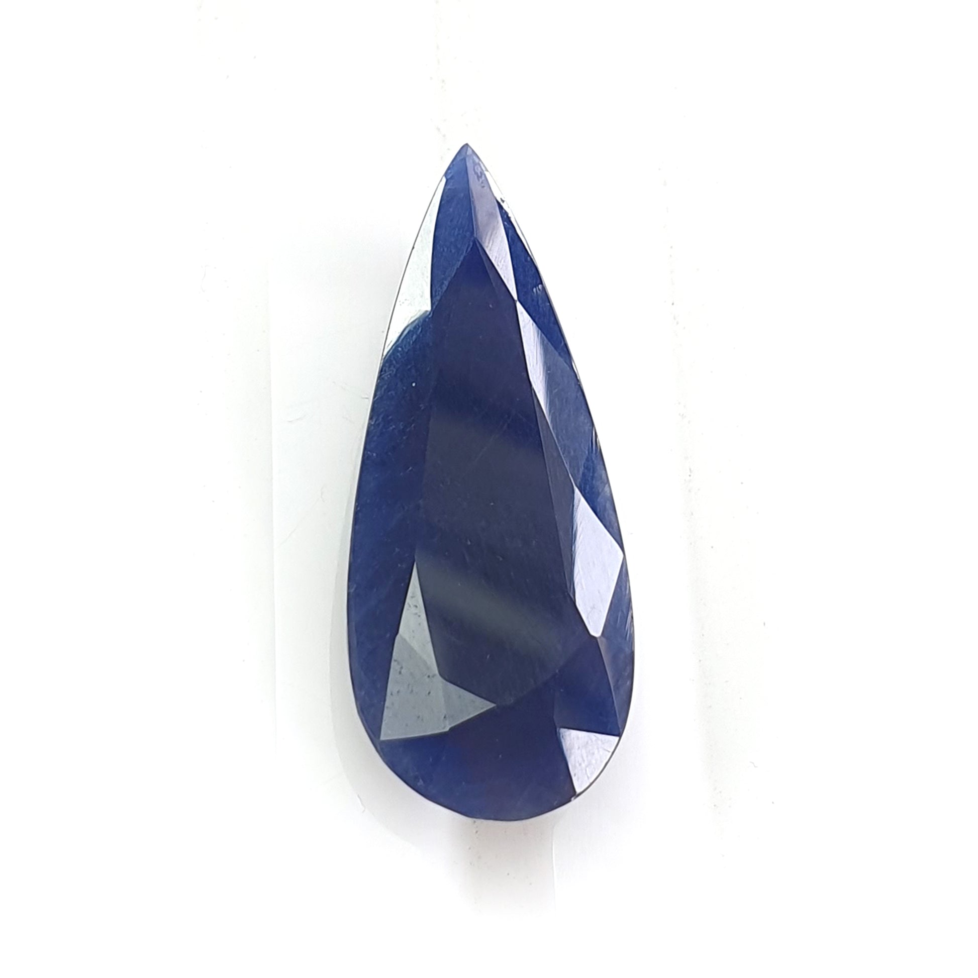 blue sapphire faceted cut gemstone