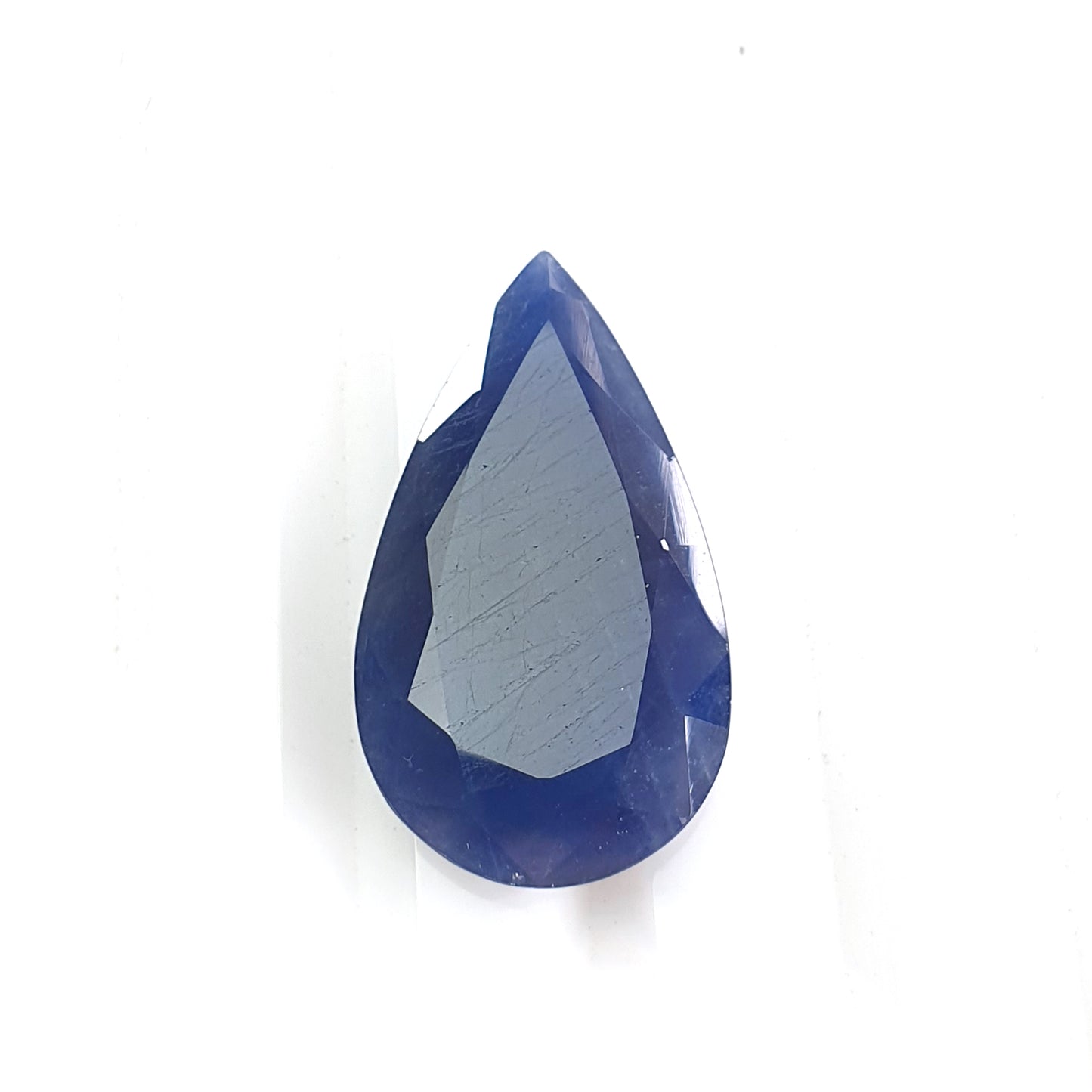 blue sapphire faceted cut gemstone