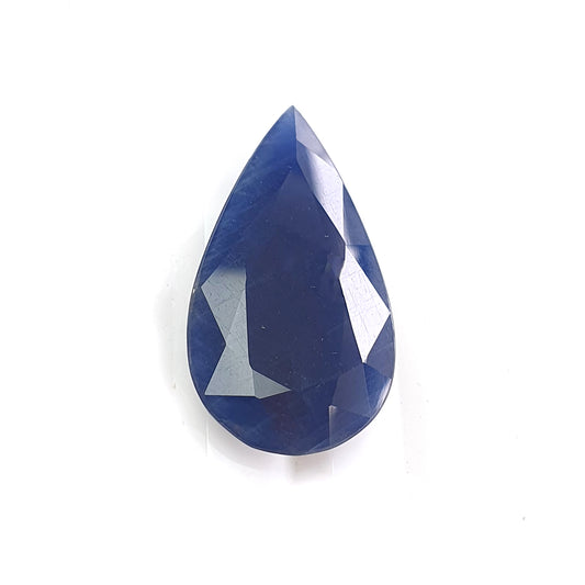 blue sapphire faceted cut gemstone