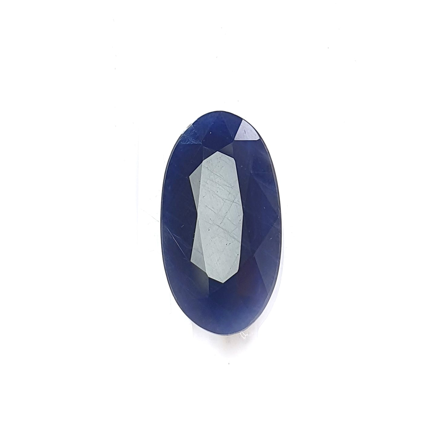 blue sapphire faceted cut gemstone