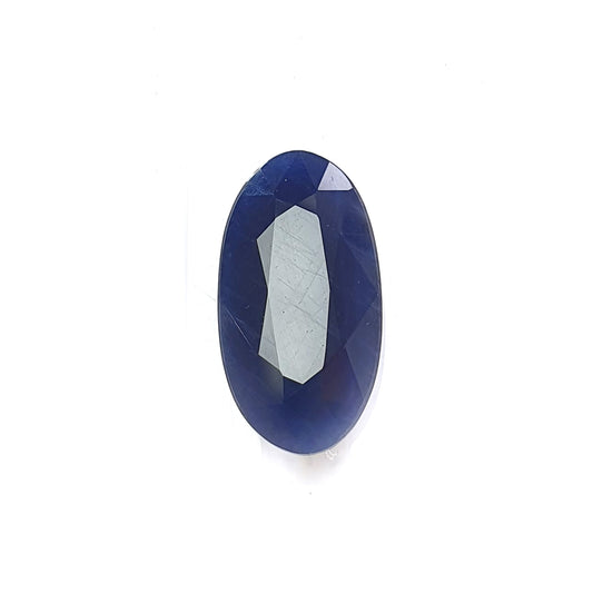 blue sapphire faceted cut gemstone