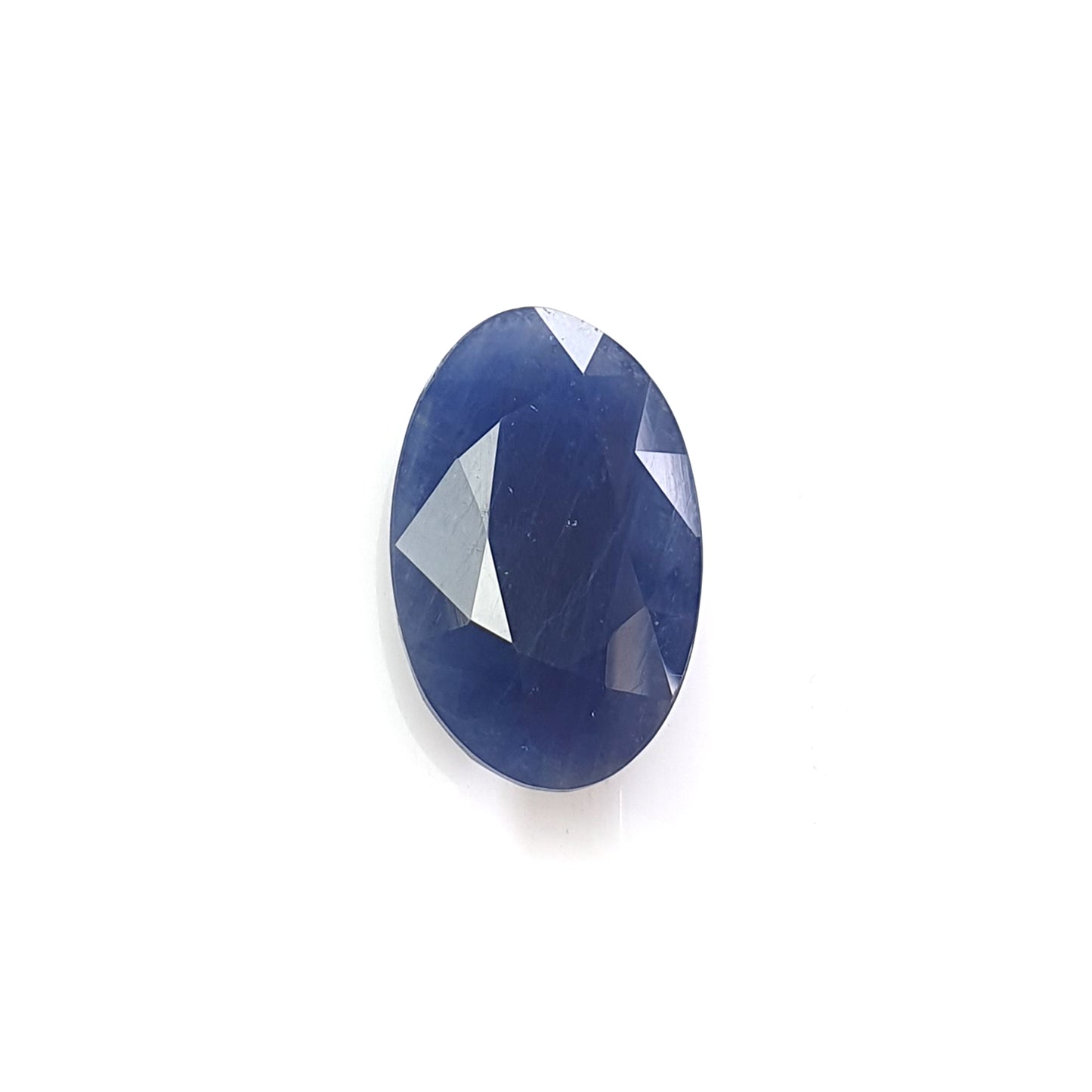blue sapphire faceted cut gemstone