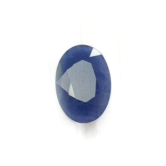 blue sapphire faceted cut gemstone
