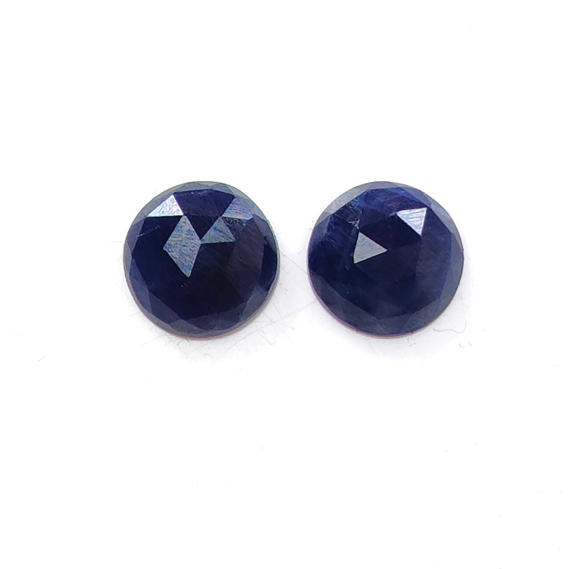 blue sapphire rose cut gemstone
