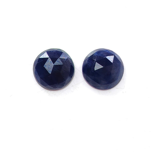 blue sapphire rose cut gemstone