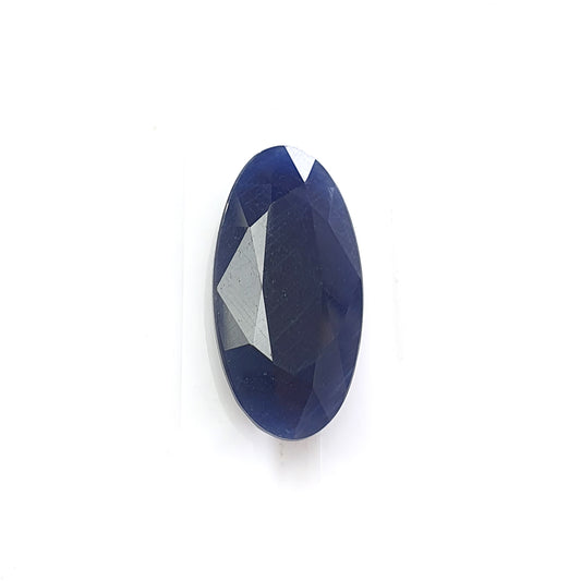 blue sapphire faceted cut gemstone