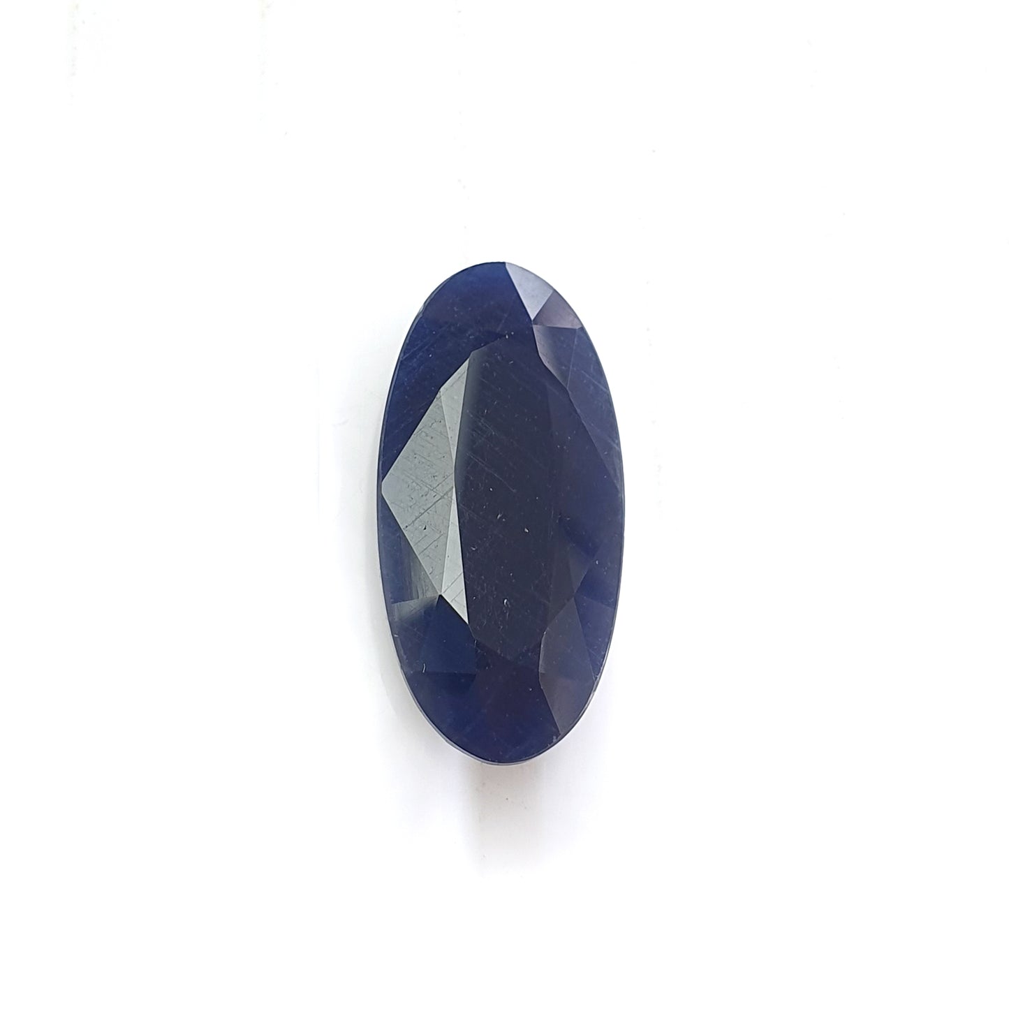 blue sapphire faceted cut gemstone