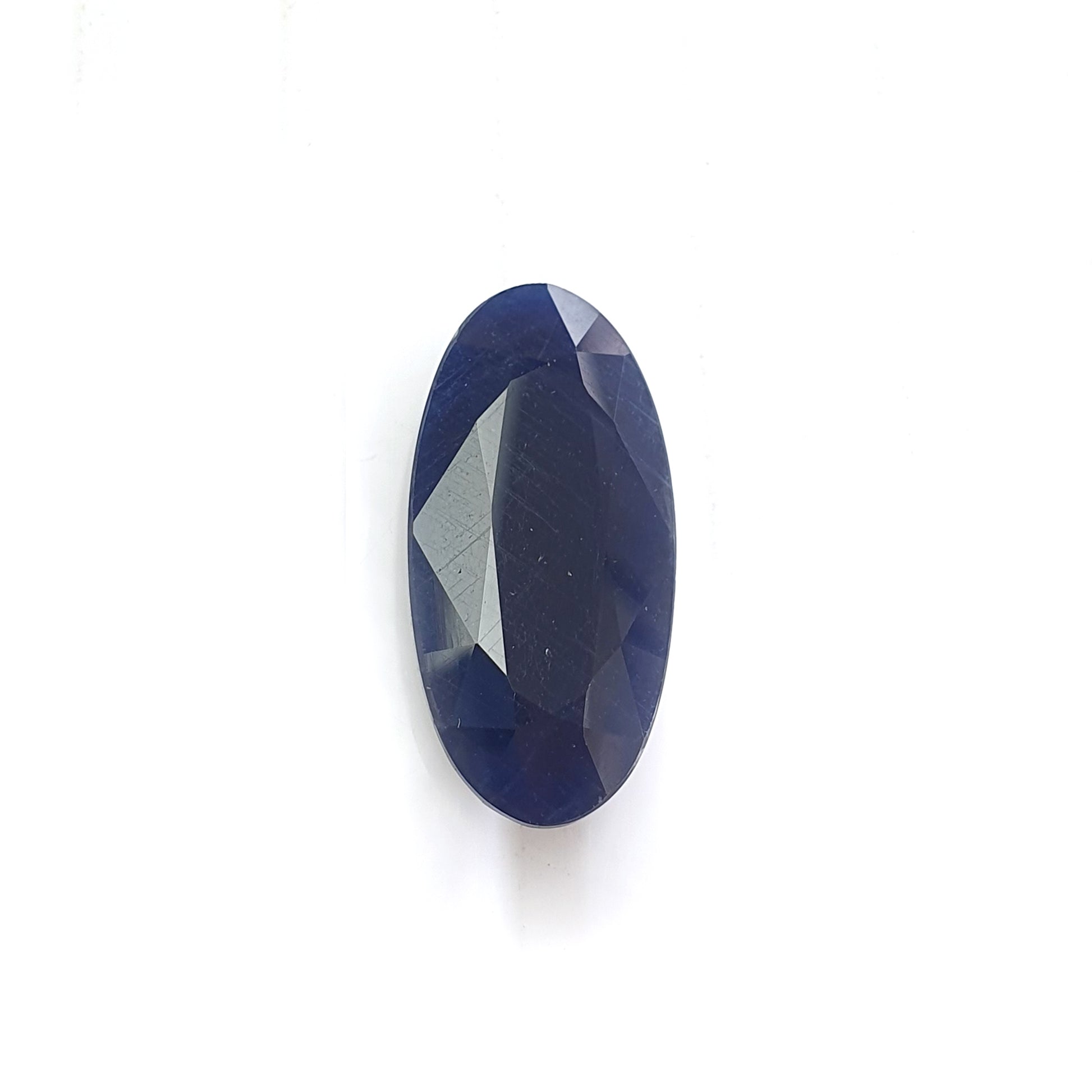 blue sapphire faceted cut gemstone