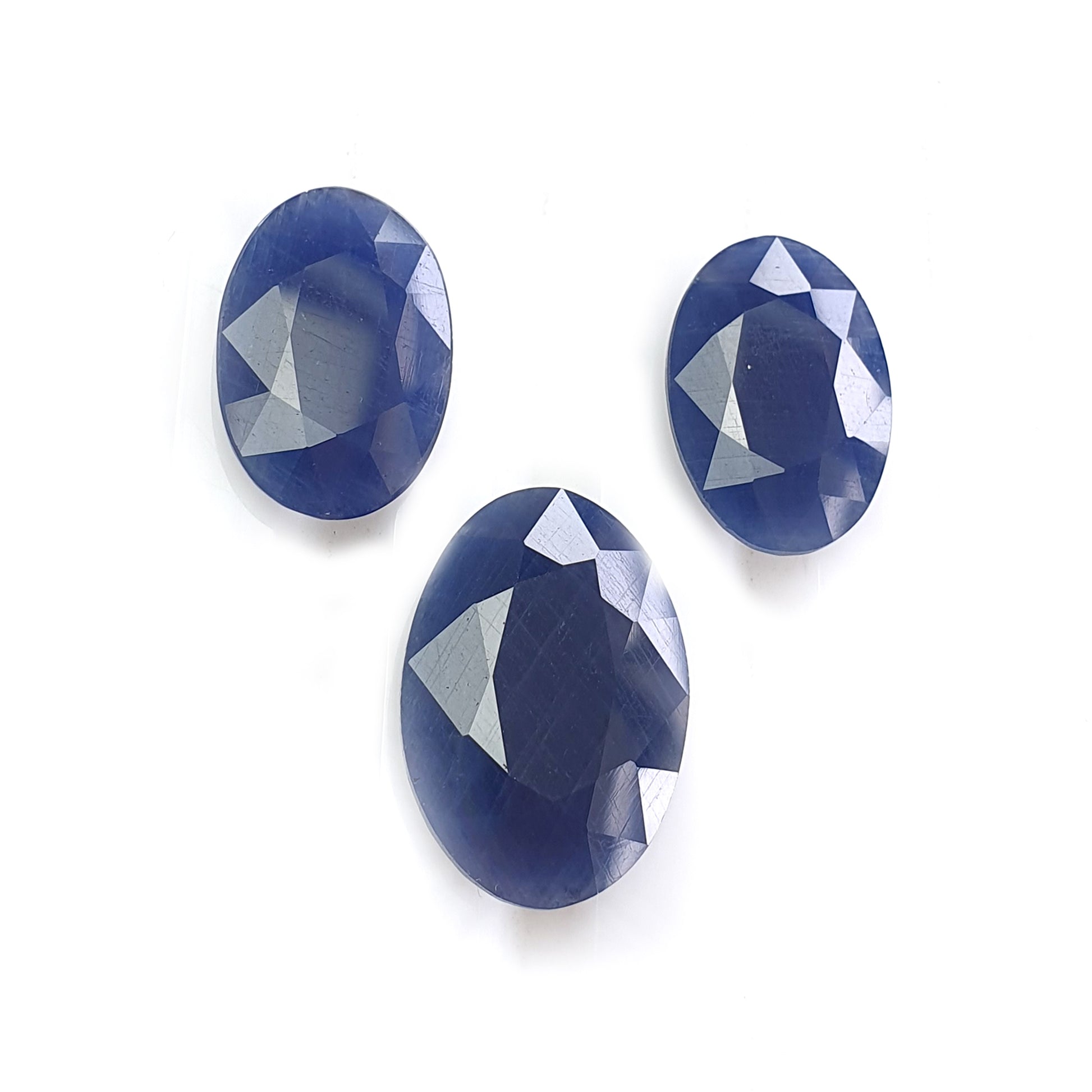 blue sapphire faceted cut gmstone