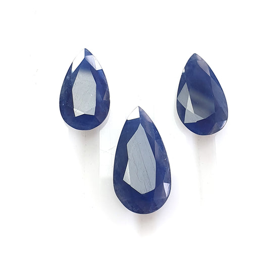 blue sapphire faceted cut gemstone