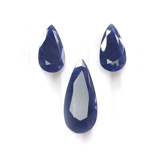 Blue Sapphire Gemstone Faceted Cut