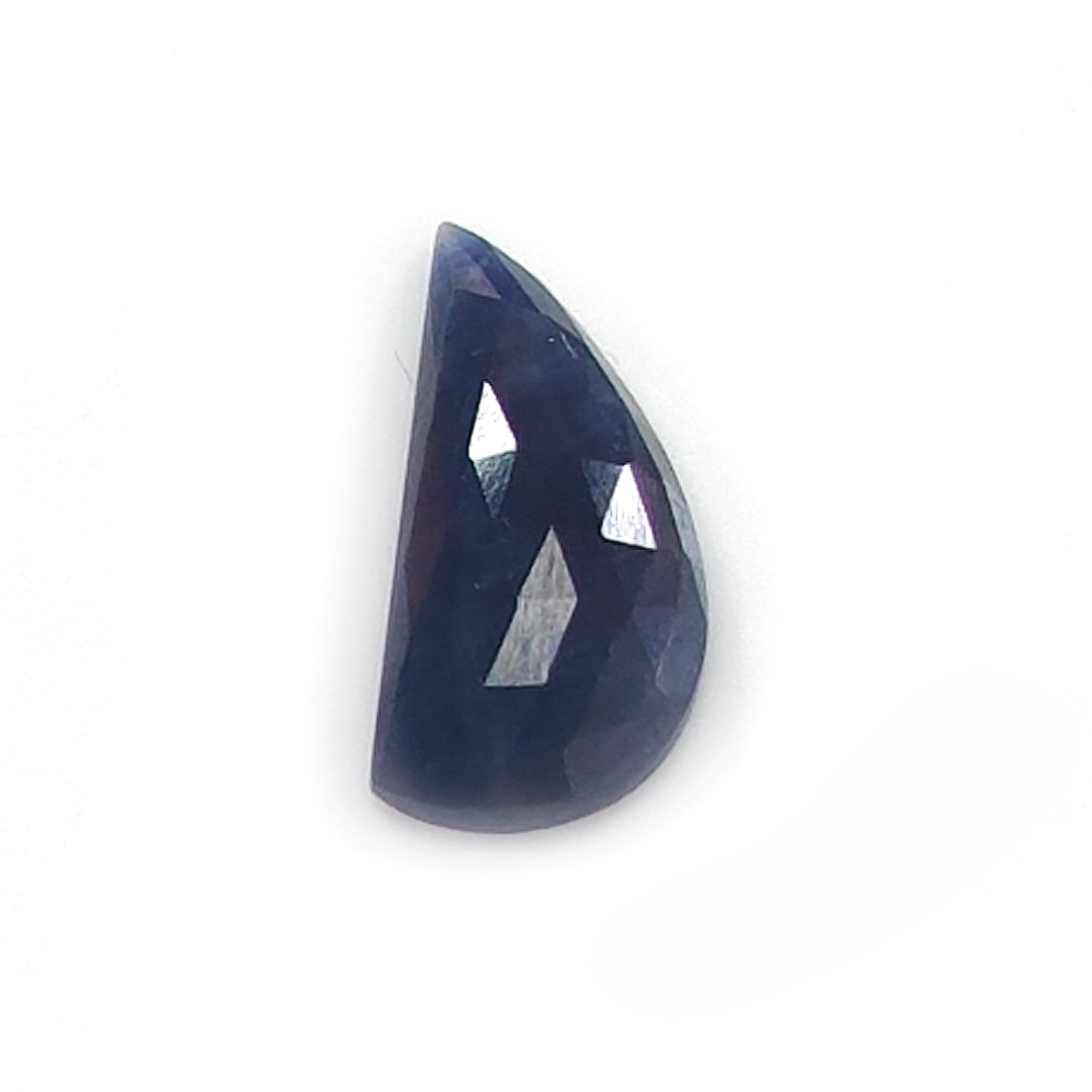 blue sapphire rose cut gemstone