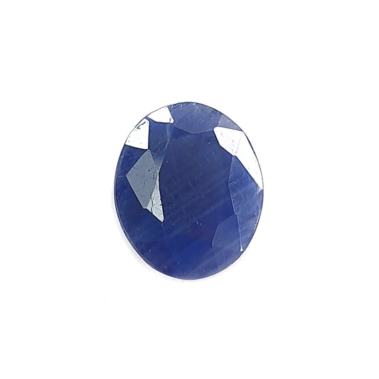 blue sapphire faceted cut gemstone