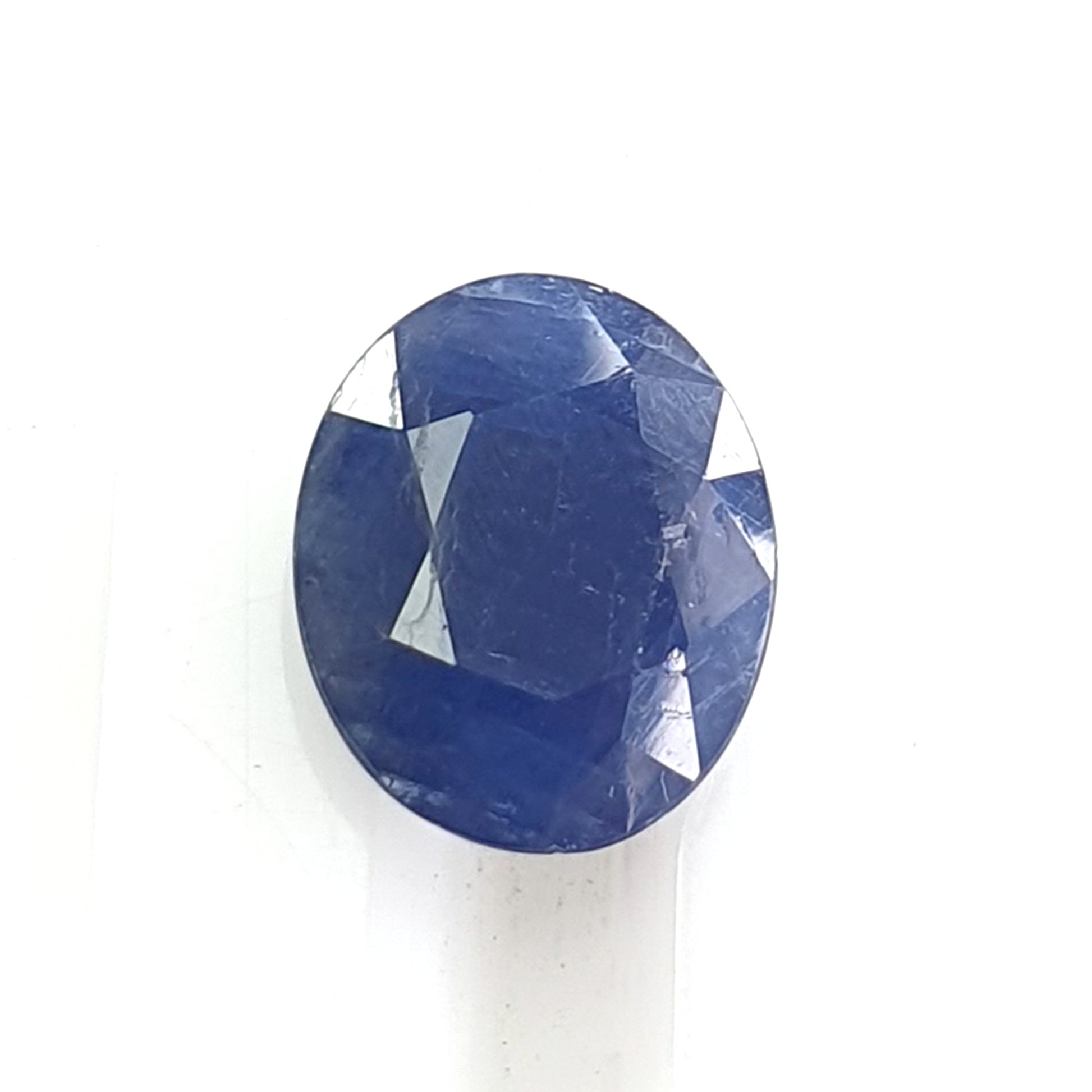 blue sapphire faceted cut gemstone