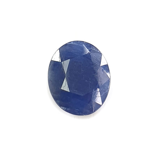 blue sapphire faceted cut gemstone