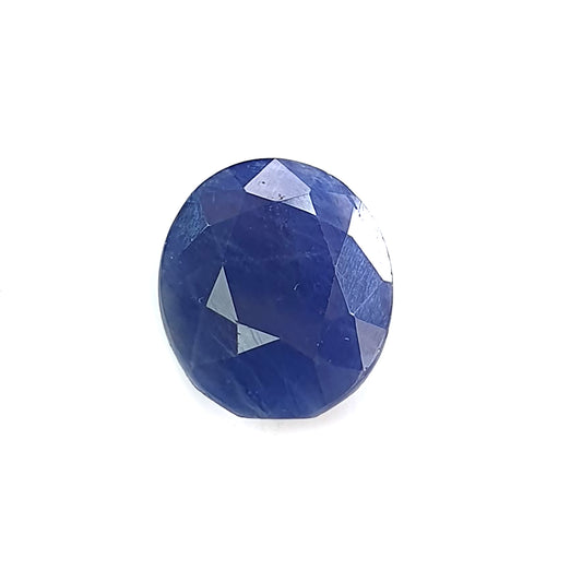 blue sapphire faceted cut gemstone