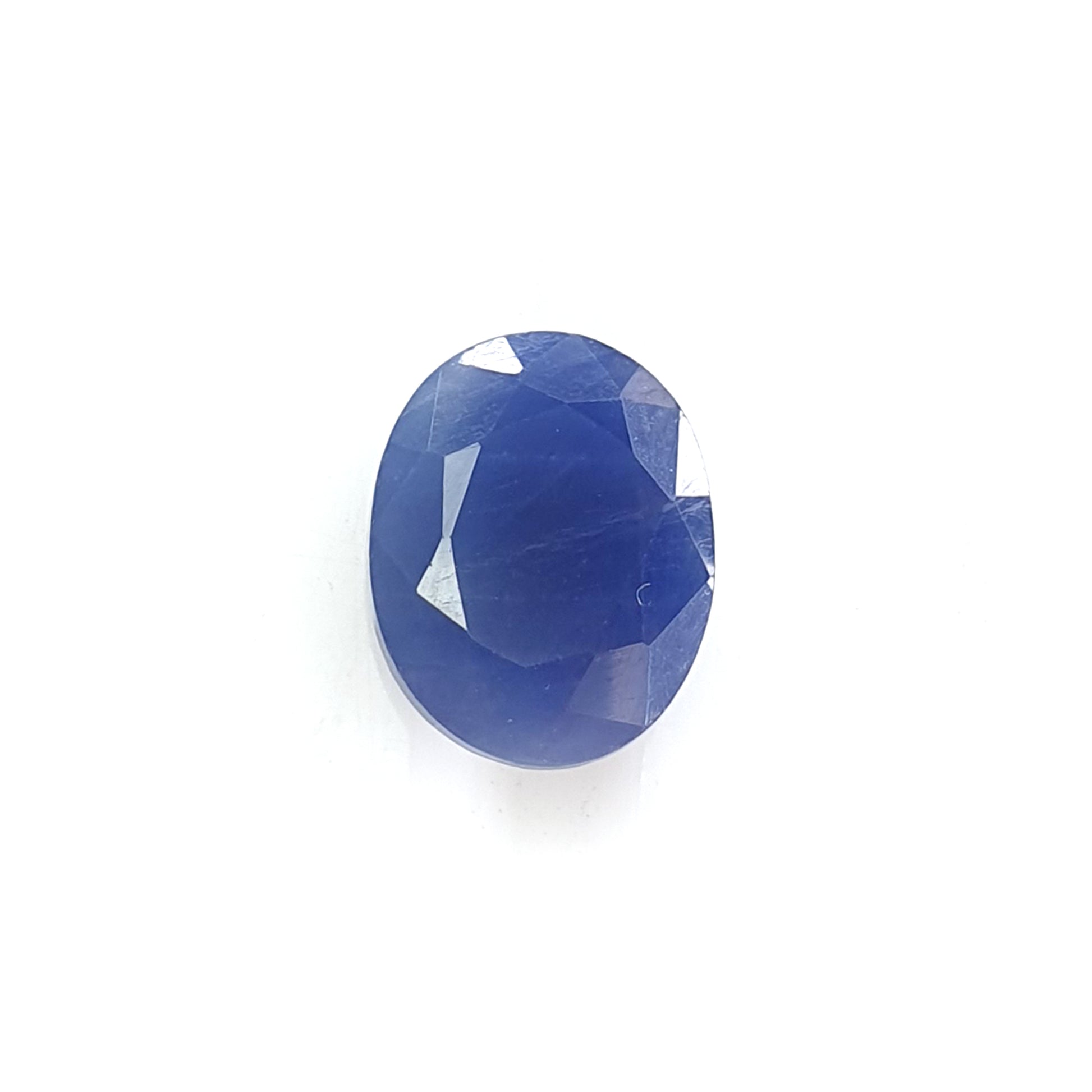 blue sapphire faceted cut gemstone