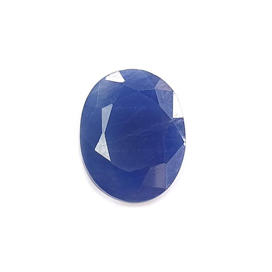 blue sapphire faceted cut gemstone