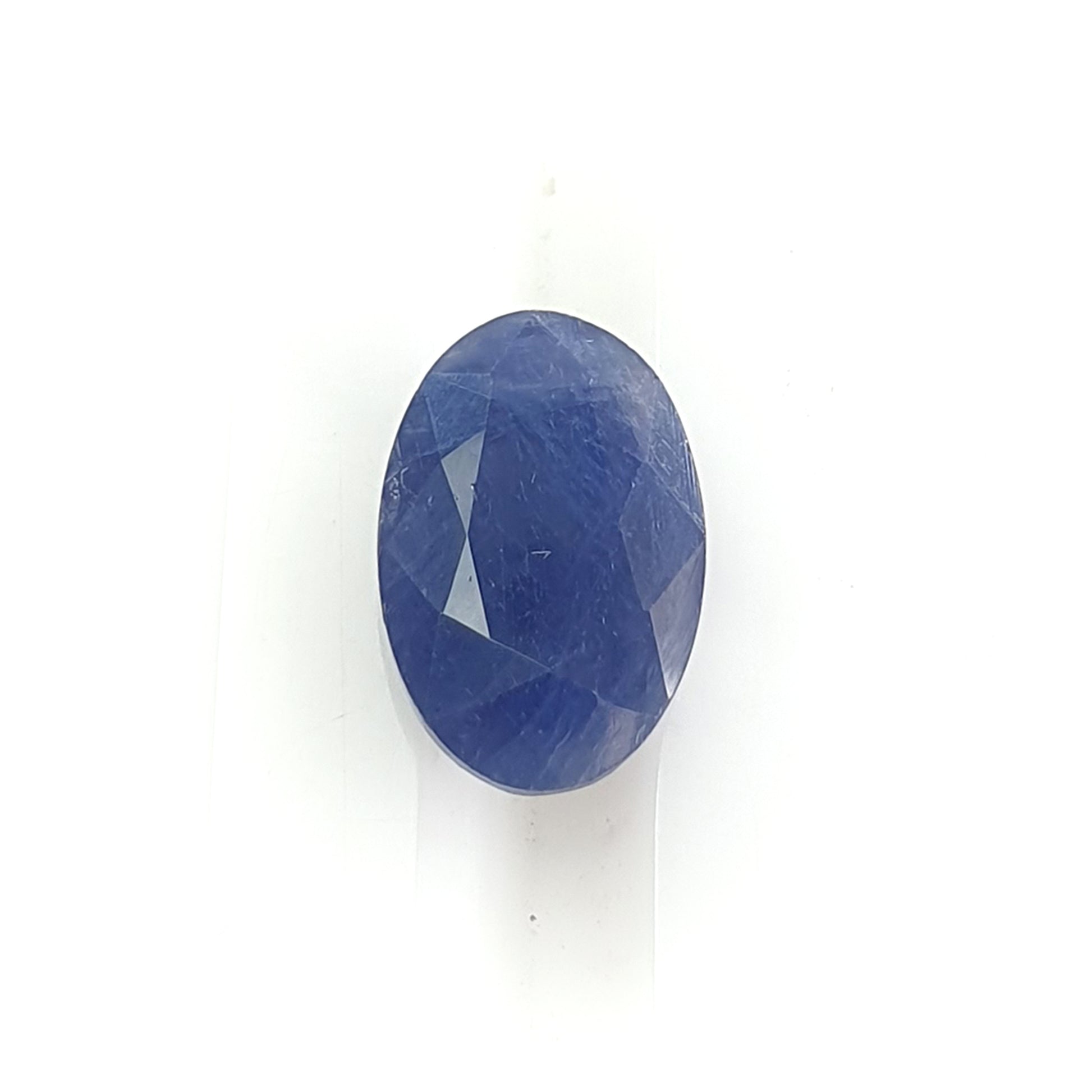 blue sapphire faceted cut gemstone