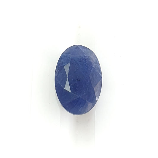blue sapphire faceted cut gemstone