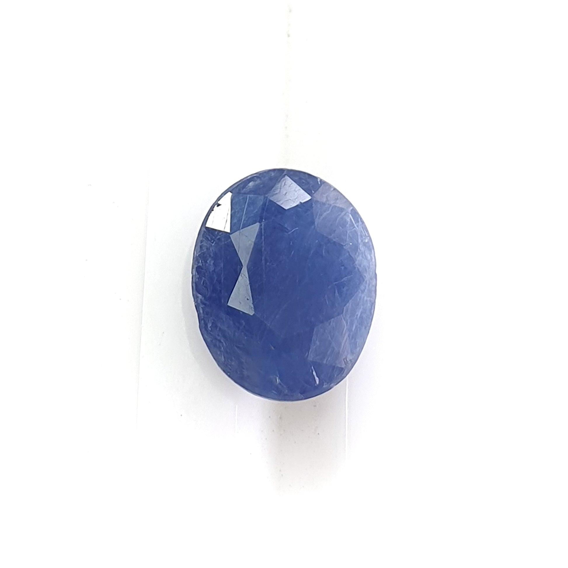 blue sapphire faceted cut gemstone