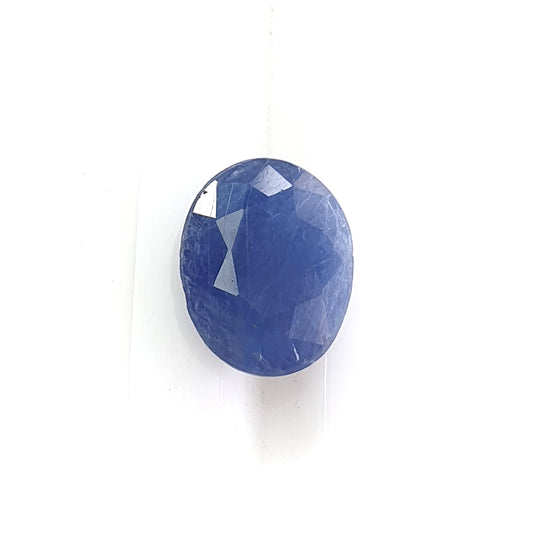 blue sapphire faceted cut gemstone