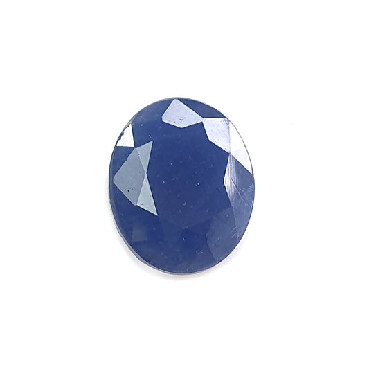 blue sapphire faceted cut gemstone