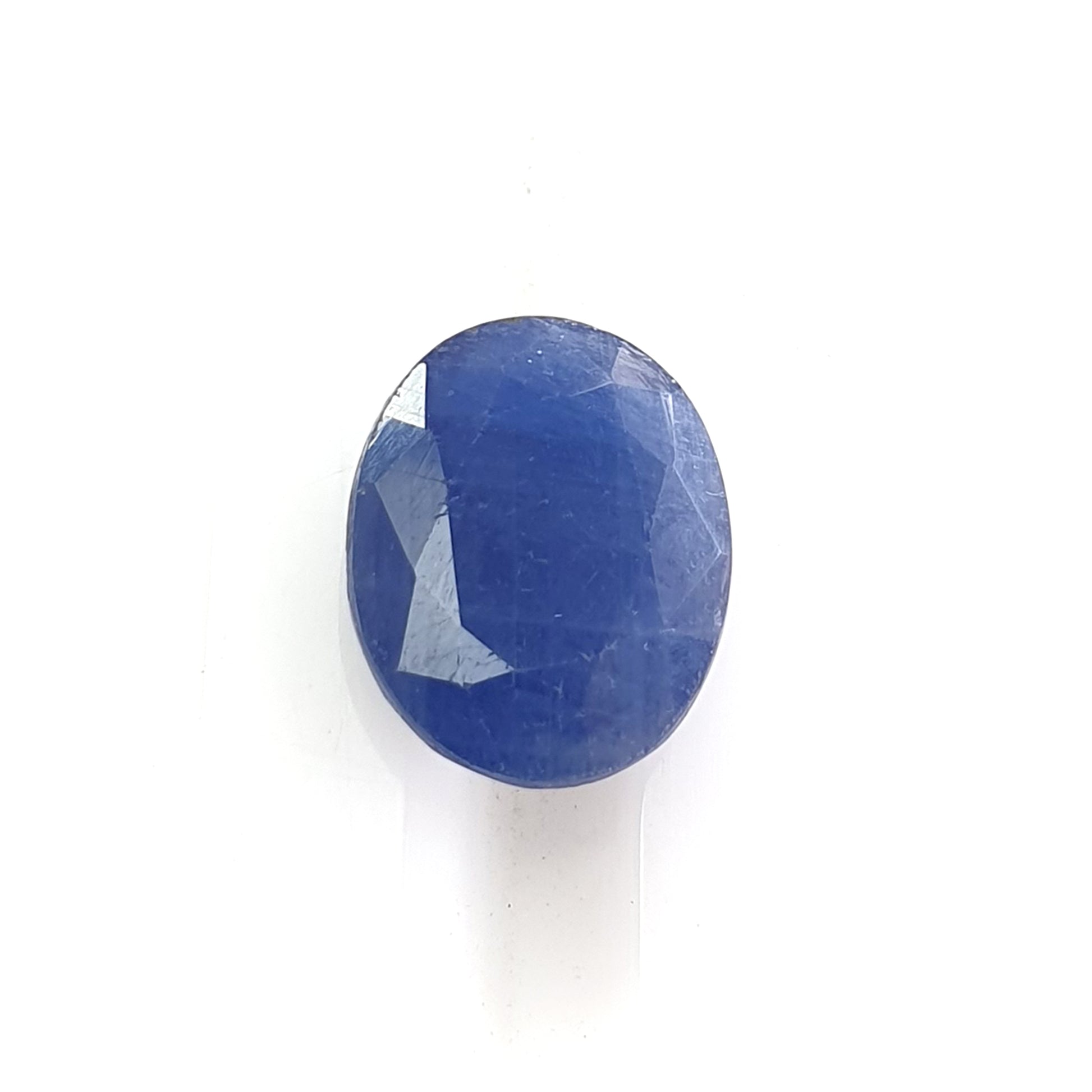 blue sapphire faceted cut gemstone