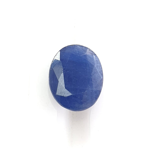 blue sapphire faceted cut gemstone