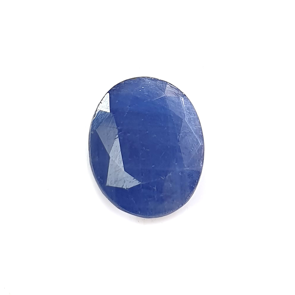 blue sapphire faceted cut gemstone