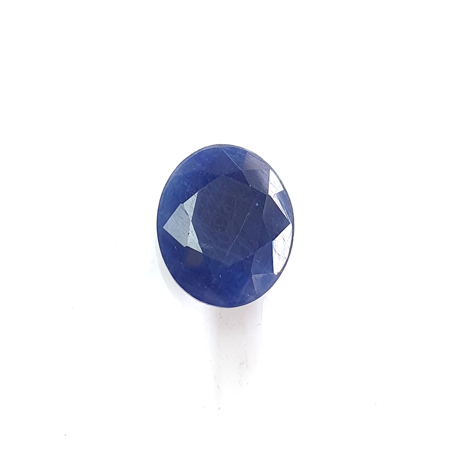 blue sapphire faceted cut gemstone
