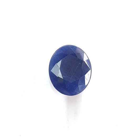 blue sapphire faceted cut gemstone