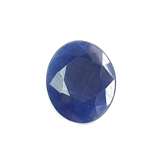 blue sapphire faceted cut gemstone