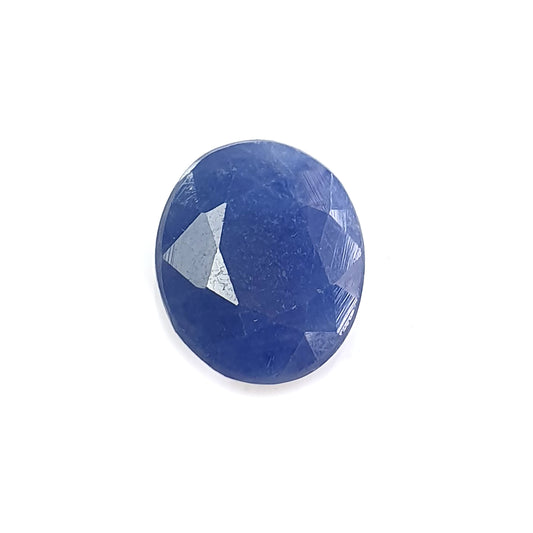 blue sapphire faceted cut gemstone