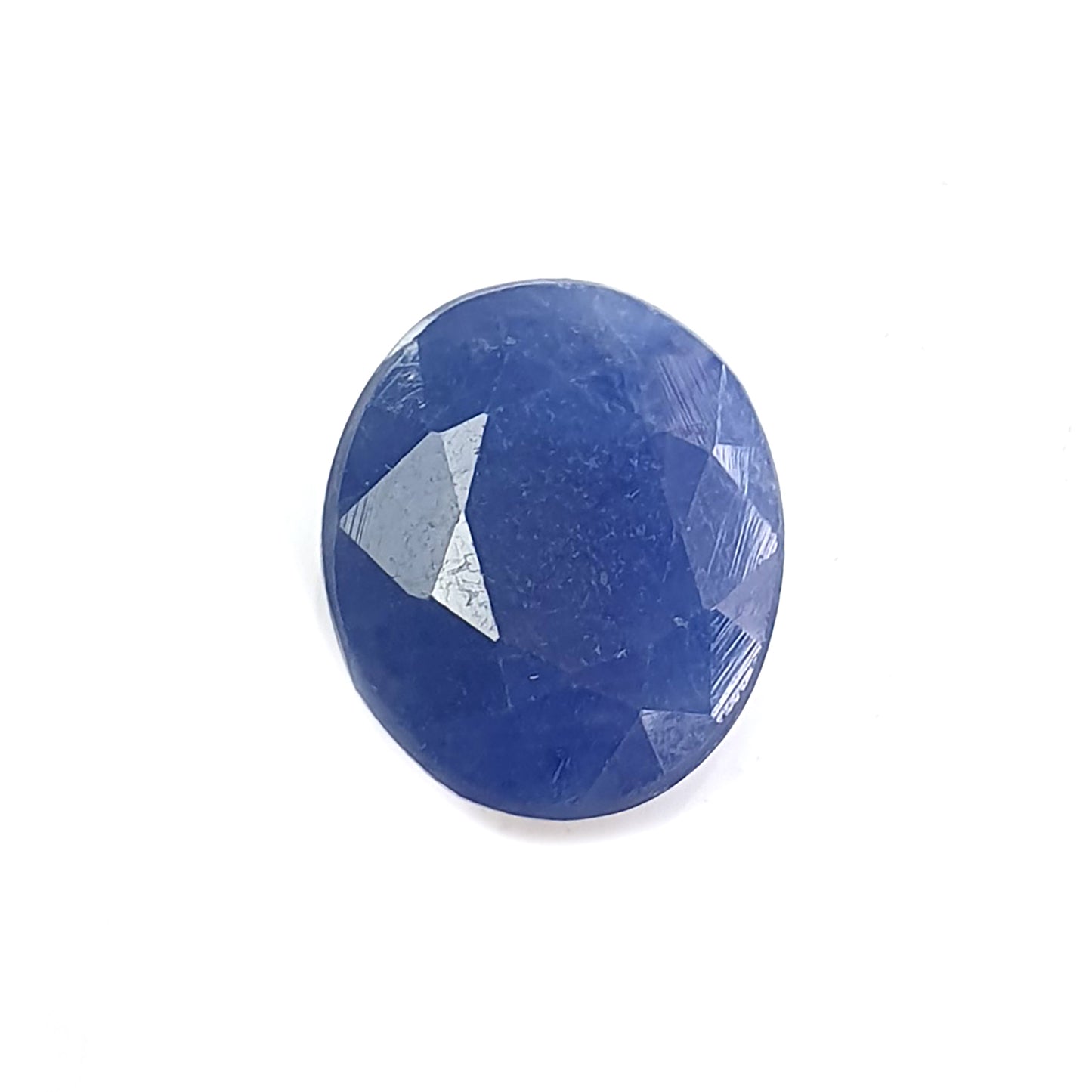 blue sapphire faceted cut gemstone