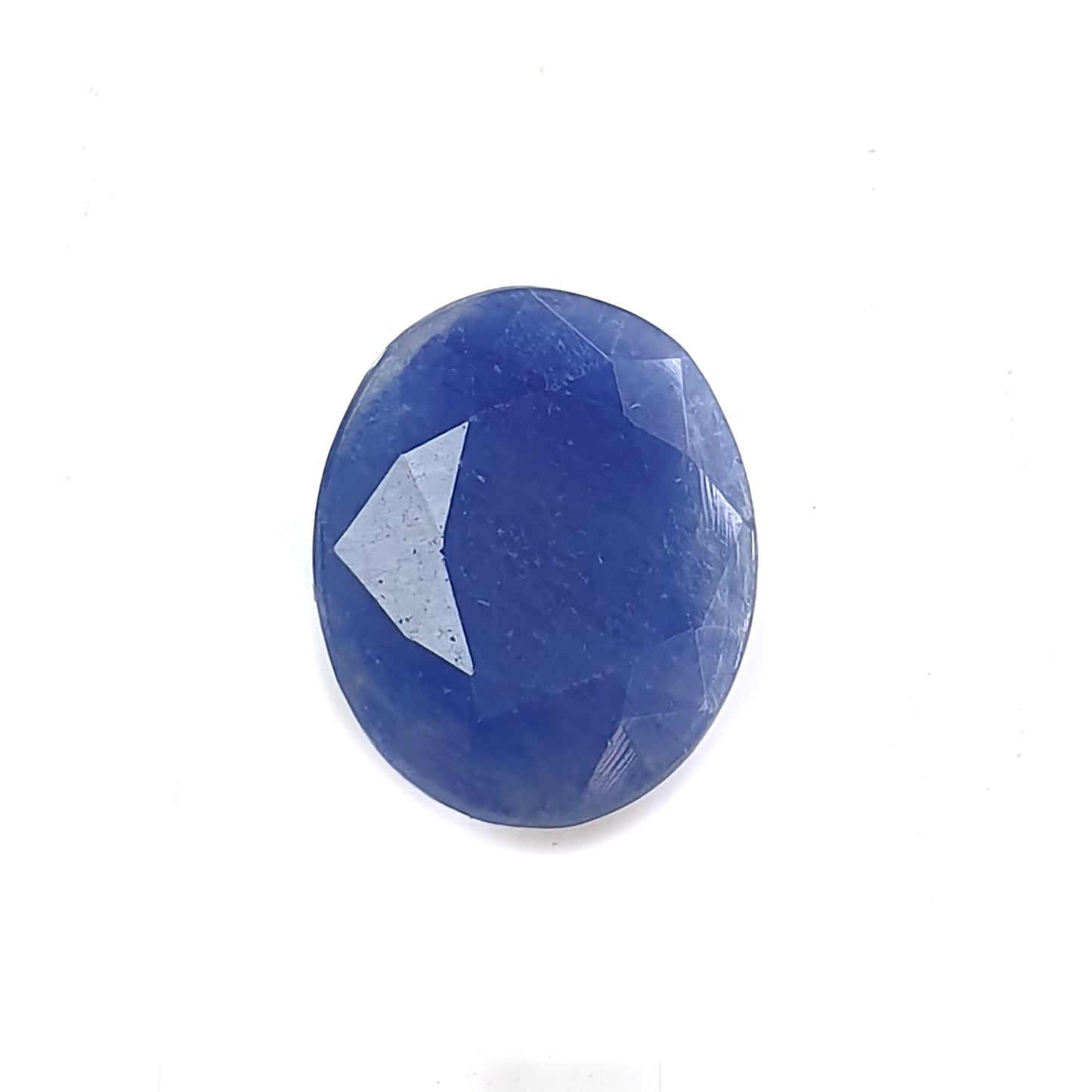 blue sapphire faceted cut gemstone