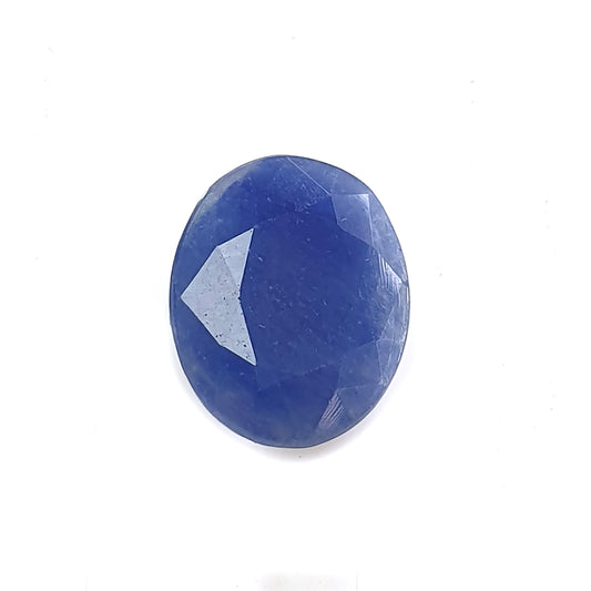 blue sapphire faceted cut gemstone