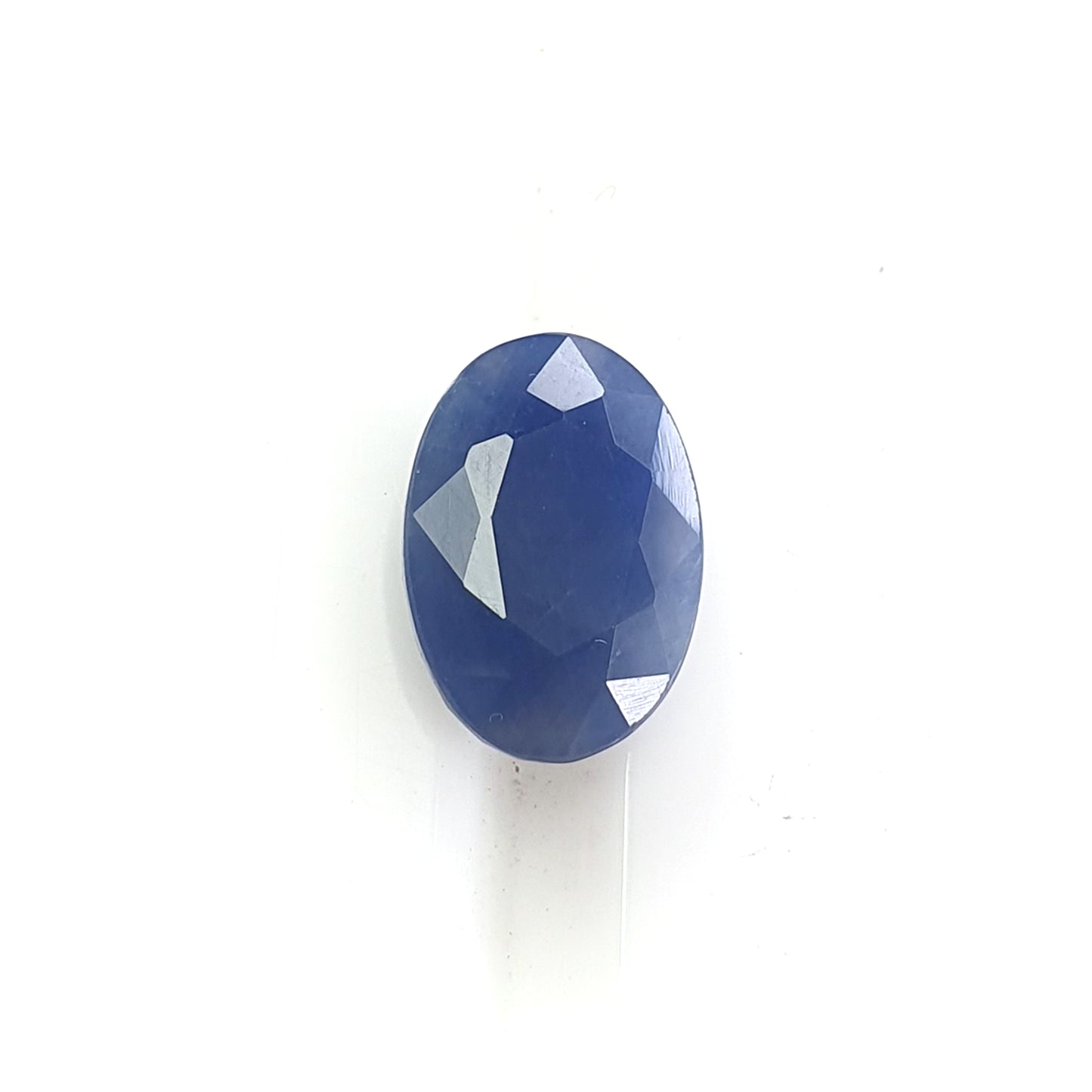 blue sapphire faceted cut gemstone