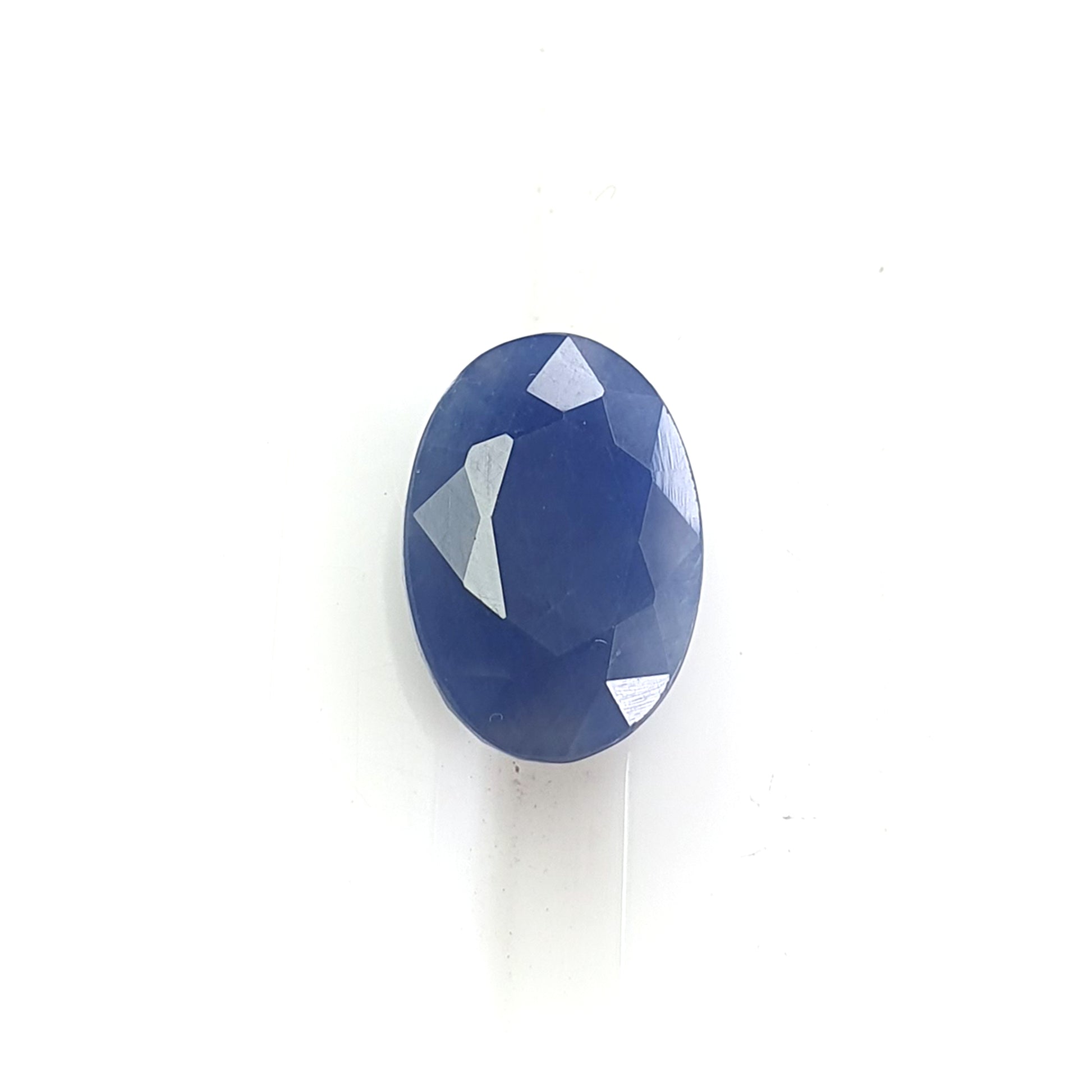 blue sapphire faceted cut gemstone