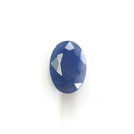 blue sapphire faceted cut gemstone