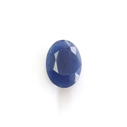 blue sapphire faceted cut gemstone
