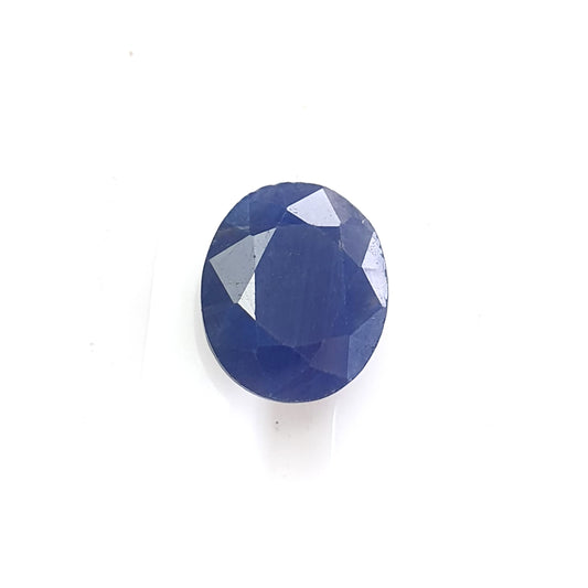 blue sapphire faceted cut gemstone