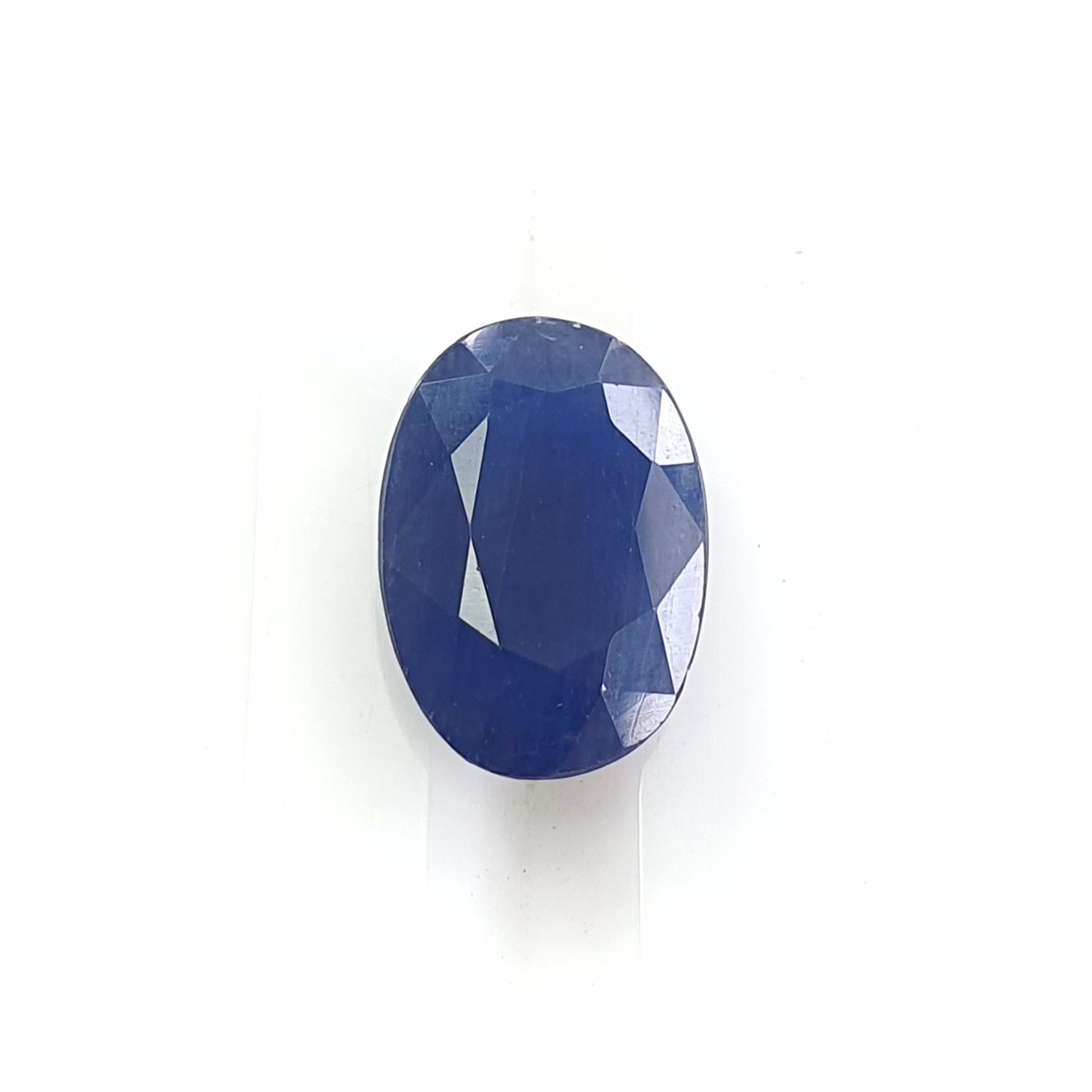 blue sapphire faceted cut gemstone